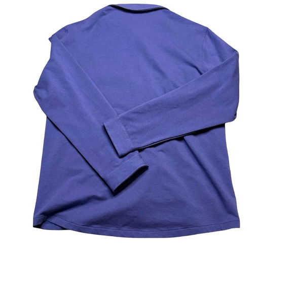 💙 GAP Heavy Knit Overshirt Shacket Jacket Blue Size Large 💙 - Picture 3 of 5